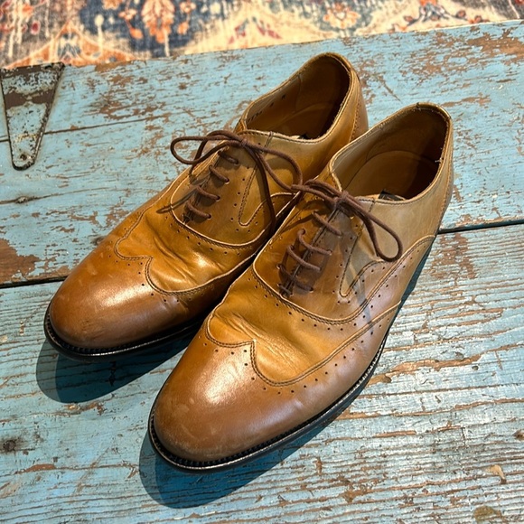 Mercanti Fiorentini Cuoio Wing Tip 7389 Men’s Shoes Italy Leather Size 8 main image 6